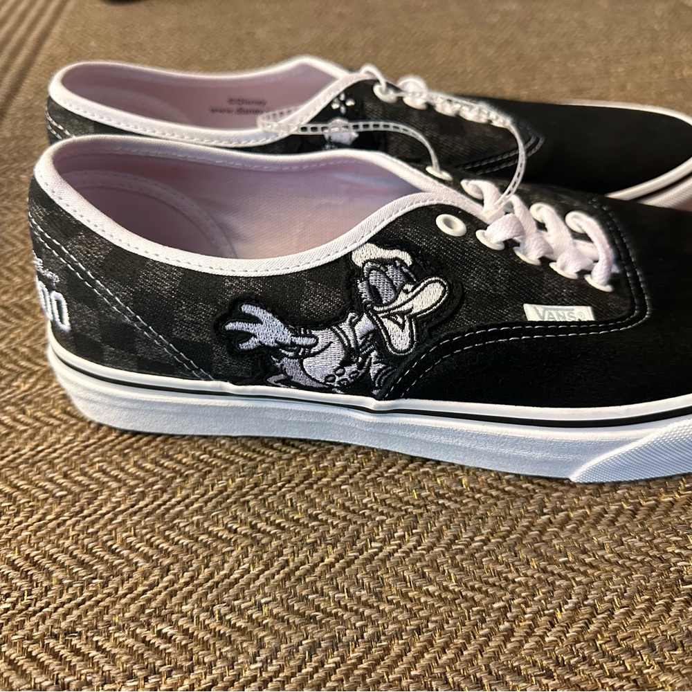 Vans Black and White Disney 100th anniversary Sneakers